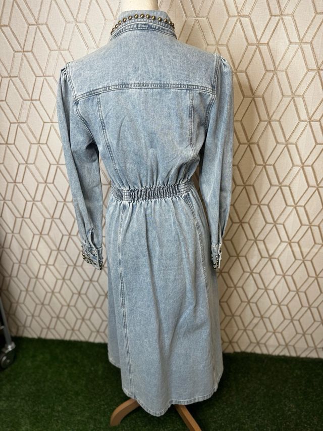 Vestido Vaquero Diseño Tachuelas