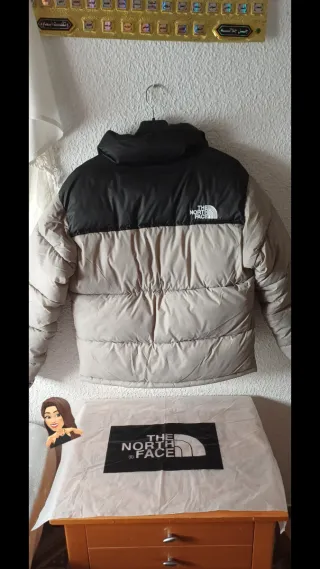 Chaqueta The North Face Beige/Negra Talla M