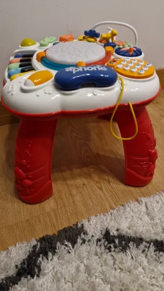 Mesa sensorial musical para bebé