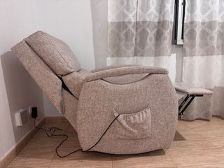 Sillón Relax Eléctrico Beige/Gris