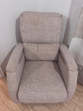 Sillón Relax Eléctrico Beige/Gris