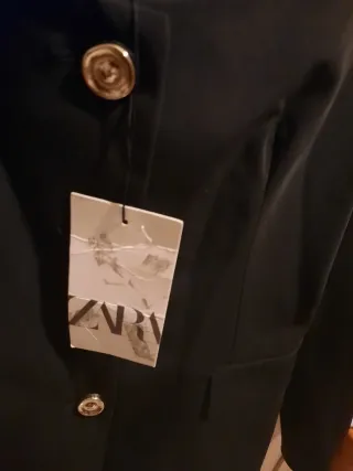 Blazer Zara Negro Talla XS