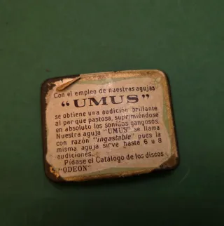 UMUS-ODEON Agujas Gramófono Lata Serigrafiada