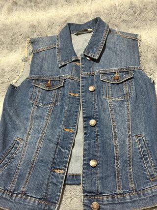 Chaleco vaquero Mango