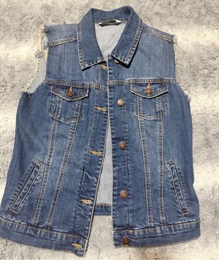 Chaleco vaquero Mango