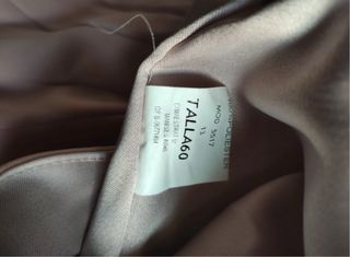 Vestido largo rosa palo talla 60