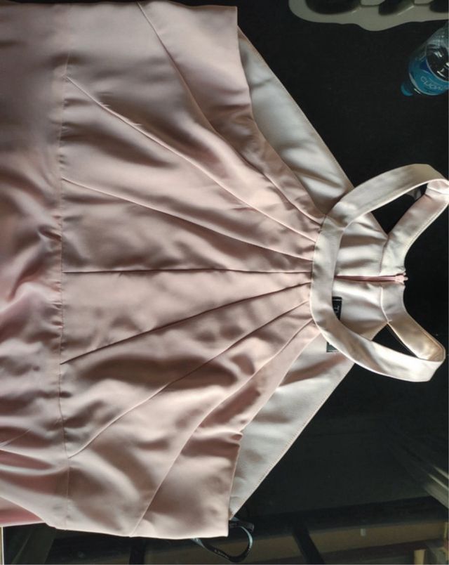 Vestido largo rosa palo talla 60