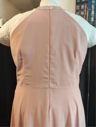 Vestido largo rosa palo talla 60