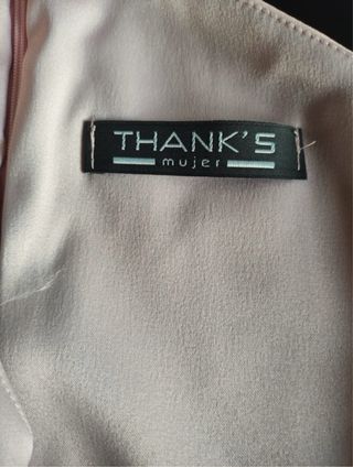 Vestido largo rosa palo talla 60