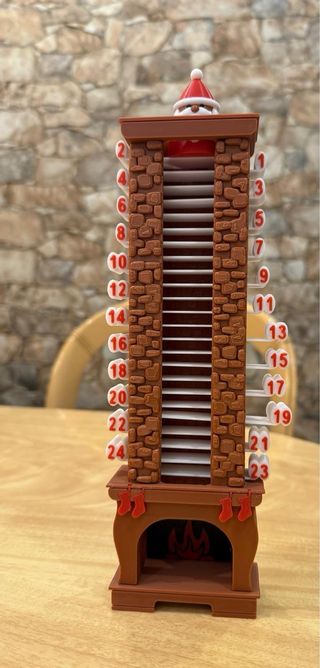 Calendario de Adviento Chimenea Santa