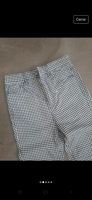 Pantalón cuadros Stradivarius chica