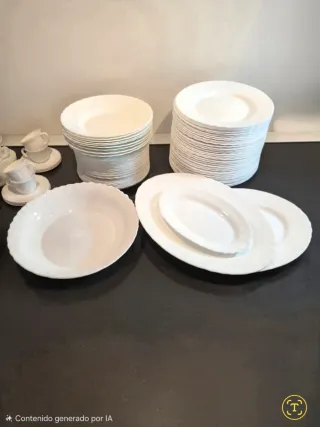 Vajilla Arcopal 104 Piezas.