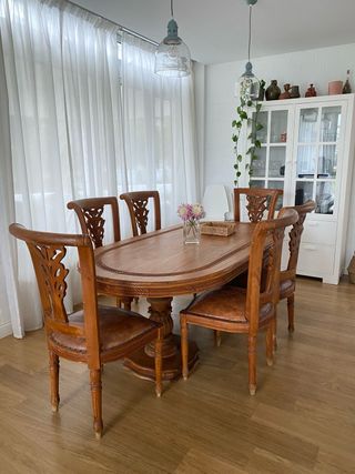 Tavolo da pranzo in legno tropicale indonesiano