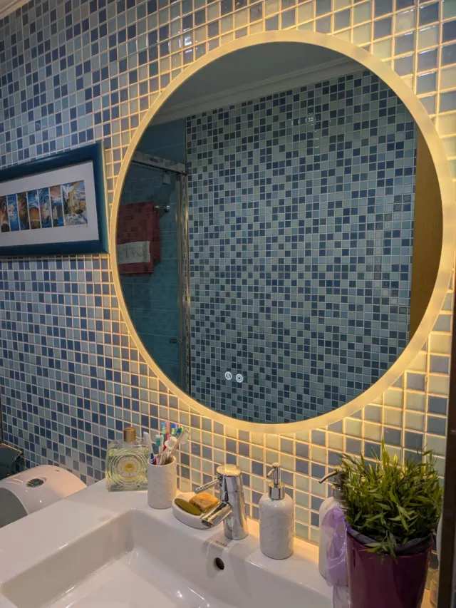 Espejo Redondo con Luz LED