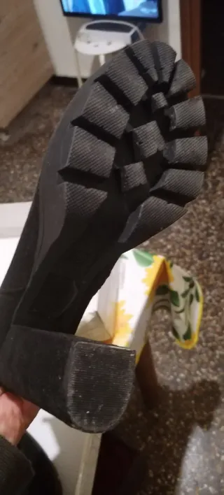 Stivali neri tacco alto plateau