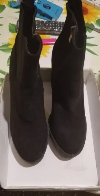 Stivali neri tacco alto plateau