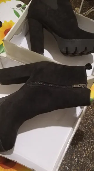 Stivali neri tacco alto plateau