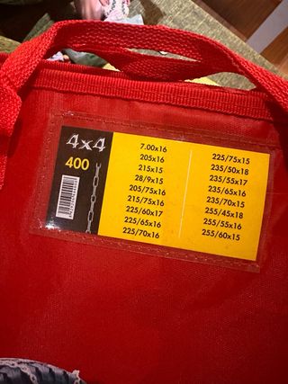 Cadenas para nieve 4x4