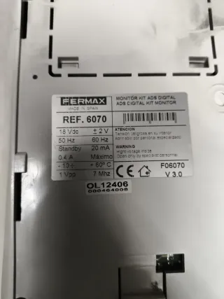 Videoportero Fermax ref. 6070