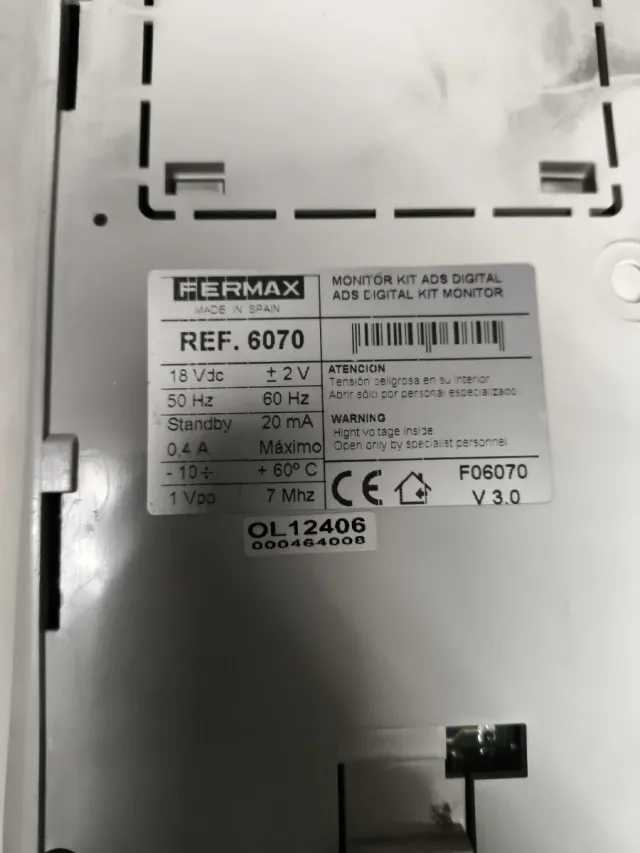 Videoportero Fermax ref. 6070