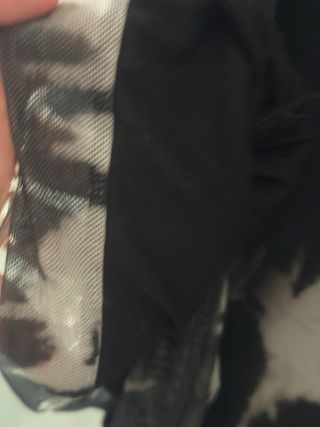 Vestido Malla Tie-Dye Negro y Gris