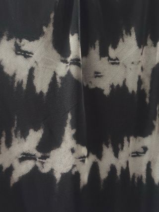 Vestido Malla Tie-Dye Negro y Gris