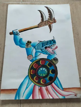 Óleo antiguo "Espejo Humeante"