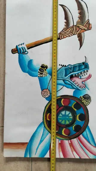 Óleo antiguo "Espejo Humeante"