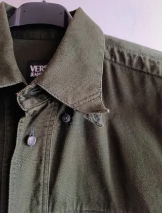Camicia Versace Jeans Couture Verde tg M oversize