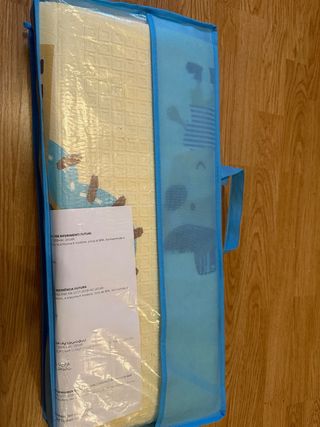 Parque de juego bebé MS L 120x120 y alfombra