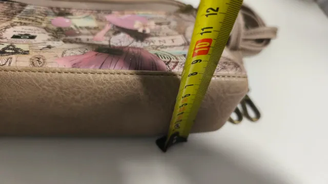 Bolso Rainbow Dream beige y rosa.