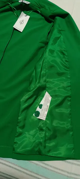 Chaqueta Stradivarius Verde Talla XS