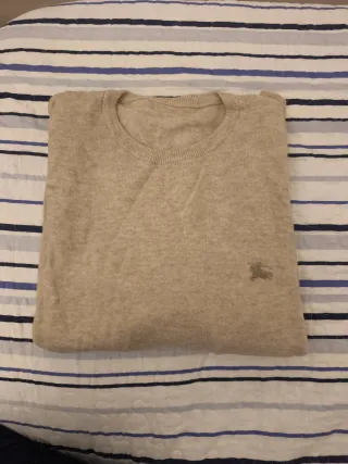 Jersey de lana Burberry beige hombre