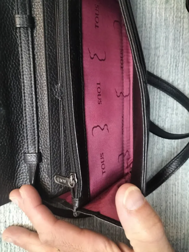 Monedero Tous Negro Piel