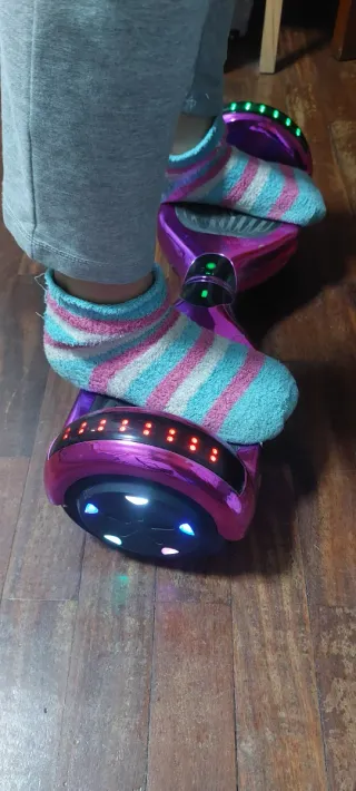 Hoverboard con Silla Rosa