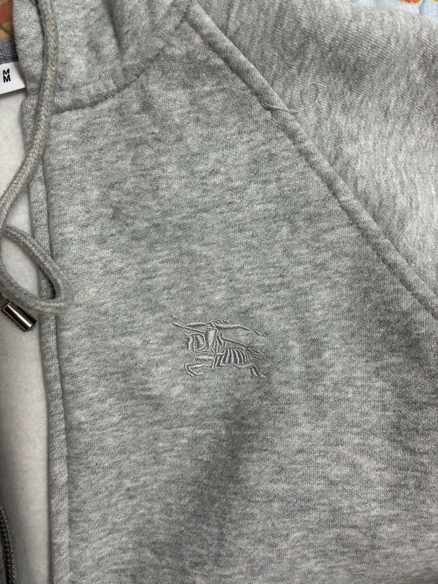 Sudadera Burberry Gris Cremallera Talla M