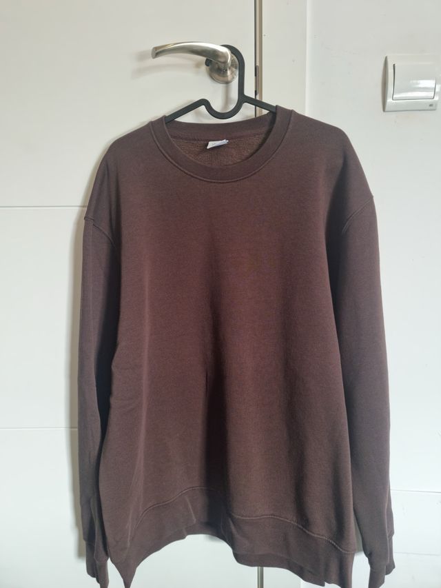 Sudadera Zara Marrón Talla L