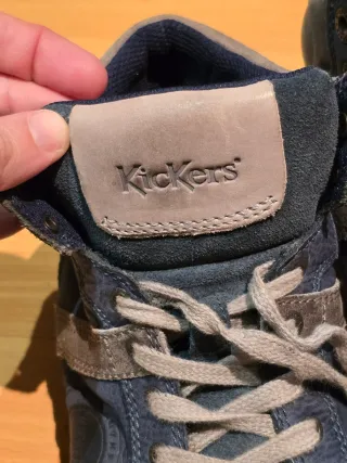 Botas Kickers Talla 43 Hombre Azul/Gris