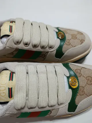 Zapatillas Gucci Beige y Verde