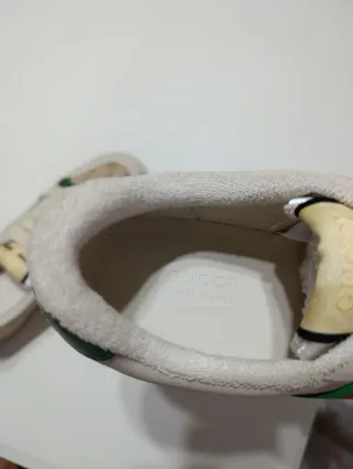 Zapatillas Gucci Beige y Verde