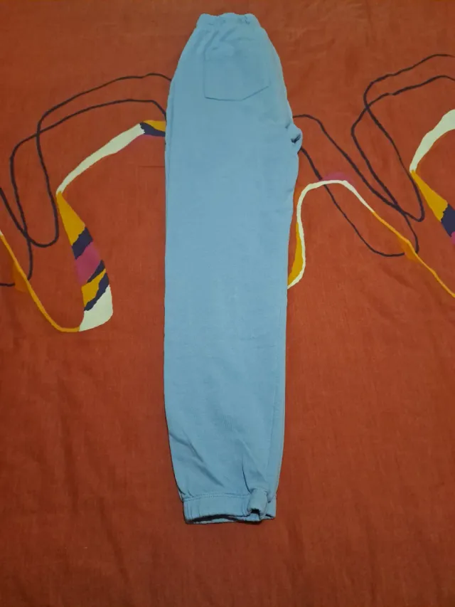 Pantalones chándal niña azul Talla 13-14 (164cm).