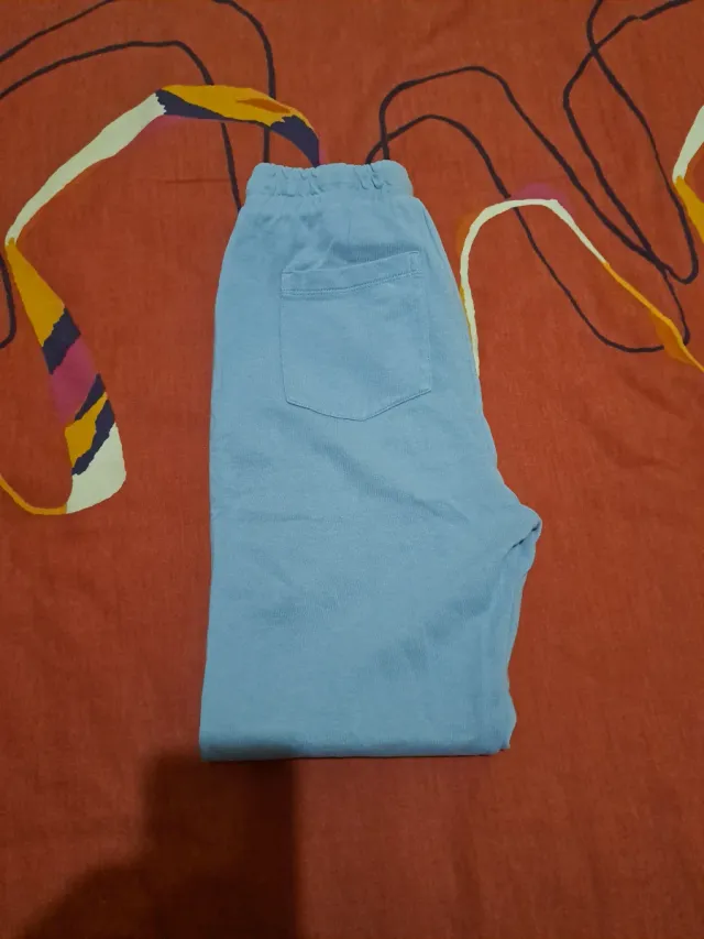 Pantalones chándal niña azul Talla 13-14 (164cm).