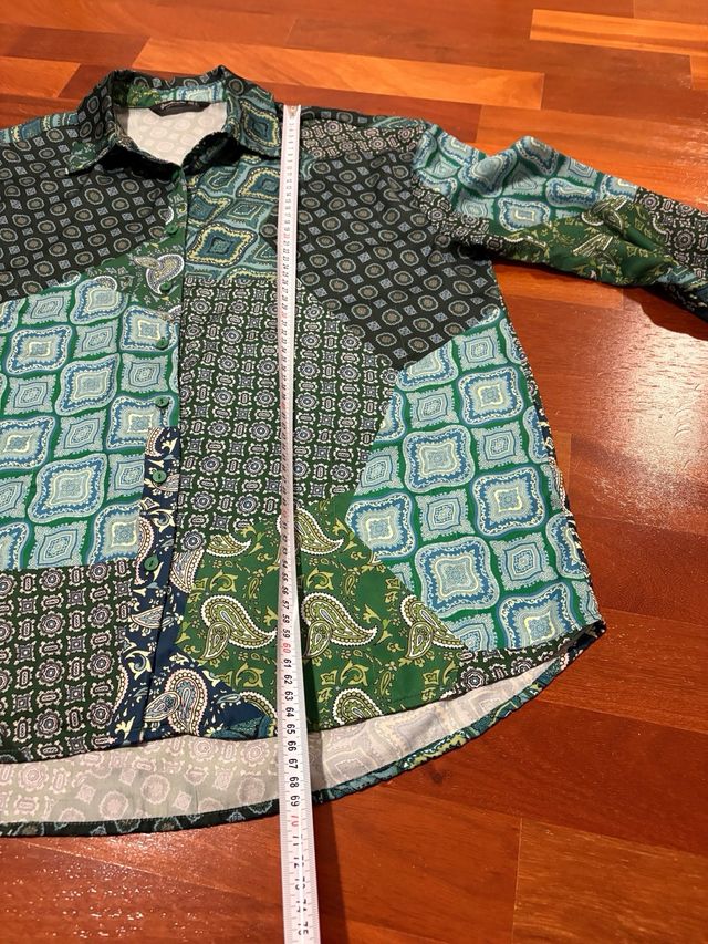 Camicia Stradivarius Raso Maniche Lunghe tg. M