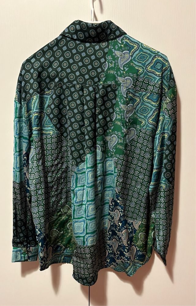 Camicia Stradivarius Raso Maniche Lunghe tg. M