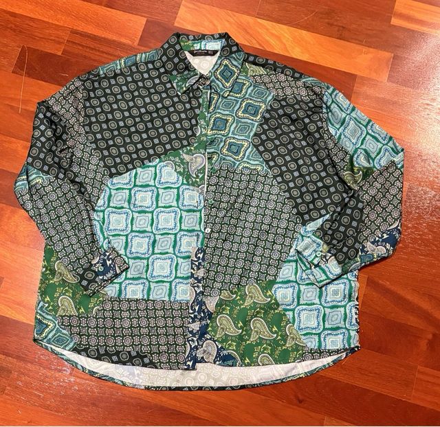 Camicia Stradivarius Raso Maniche Lunghe tg. M