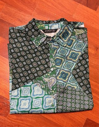 Camicia Stradivarius Raso Maniche Lunghe tg. M