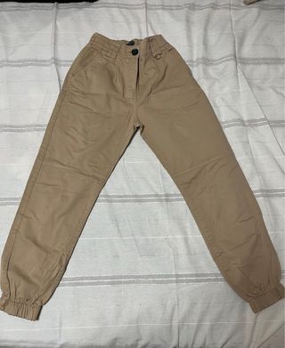 Pantalón cargo mujer marrón