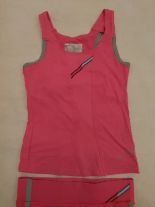 Conjunto pádel mujer Varlion rosa y gris