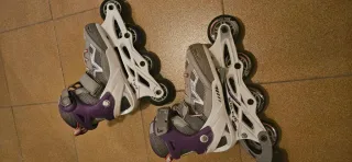 Patines niña T. 32-35 Morado/Gris