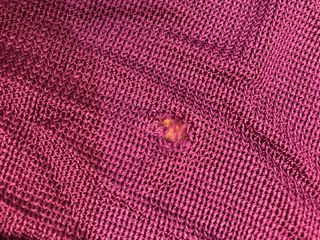 Sciarpina leggera viola con frange